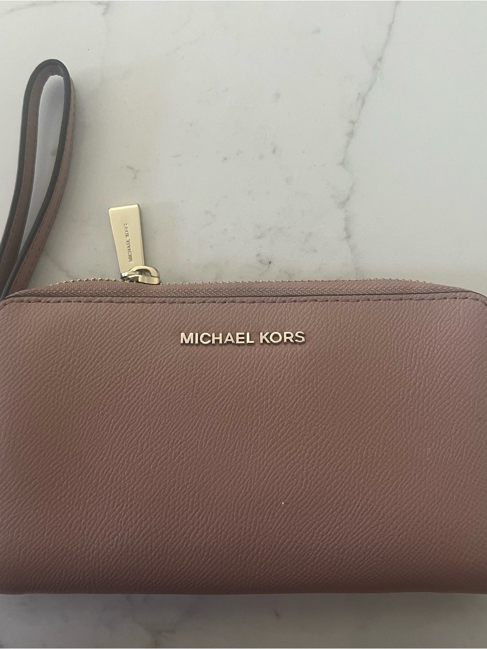 Michael Kors Dusty Rose Leather Wristlet